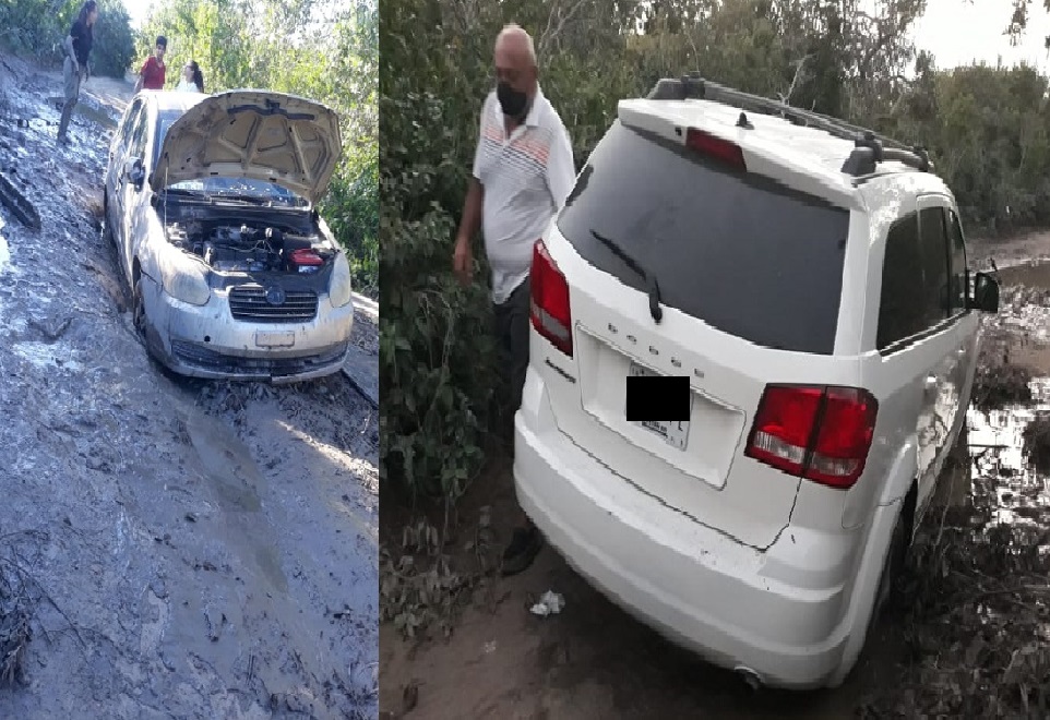 Carreteras fangosas en la vía El Cuyo Las Coloradas un peligro para