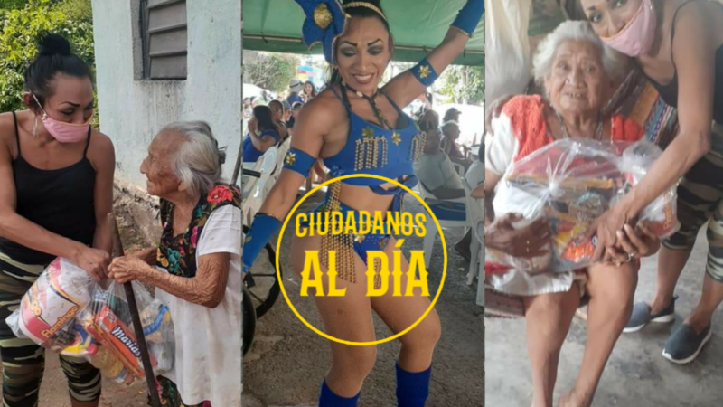 PALOMA ENTREGÓ 50 DESPENSAS A PERSONAS DE BAJOS RECURSOS DE CHUMBEC