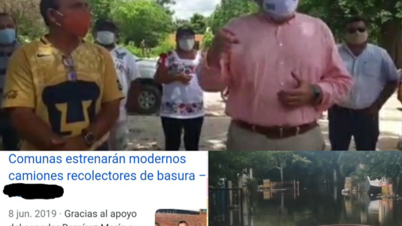 SENADOR JUNTO CON EL ALCALDE DE DZIDZANTÚN MINTIERON A LOS CIUDADANOS, NO PERFORARON LOS POZOS PLUVIALES