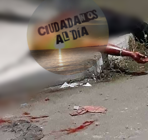 DEGOLLAN A UN POLICÍA EN UNA CASETA POLICÍACA, EN PROGRESO, POSIBLE AJUSTE DE CUENTAS DICEN VECINOS (imágenes fuertes)