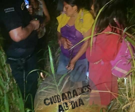 ENCUENTRAN A LAS DOS NIÑAS Y A SU MADRE EXTRAVIADAS EN MONTES DE LA COMISARIA DE XCALACOOP