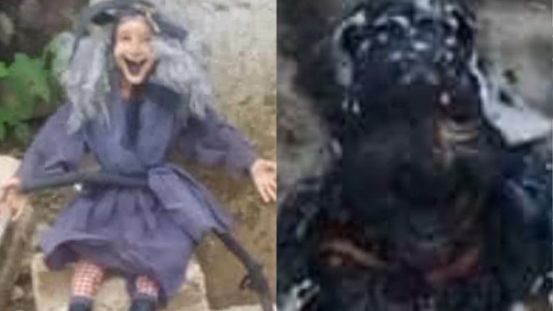 POLICÍAS DE TEKAX LE PRENDIERON FUEGO A UNA BRUJA, PERO NO SE QUEMÓ