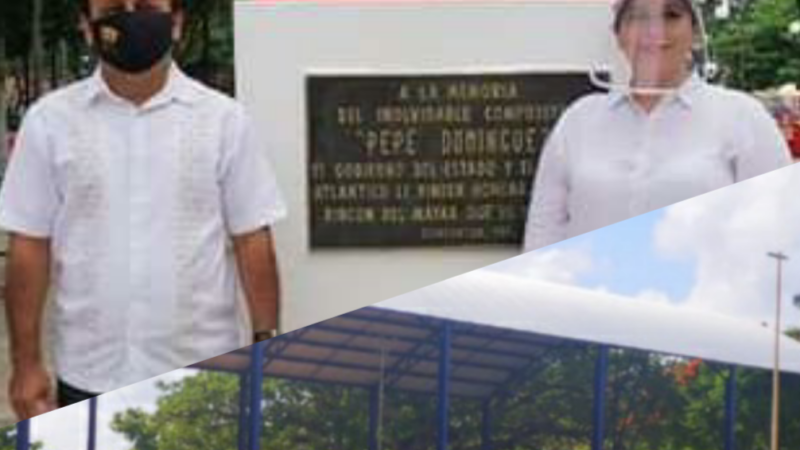 A PESAR DE LOS BROTES RECIENTES DE COVID-19, EL ALCALDE DE DZIDZANTÚN SIGUE AGLOMERANDO A CIUDADANOS