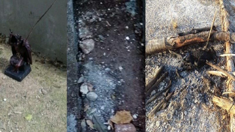 ENCUENTRAN RESTOS DE UN RITO SATÁNICO EN DZIDZANTÚN