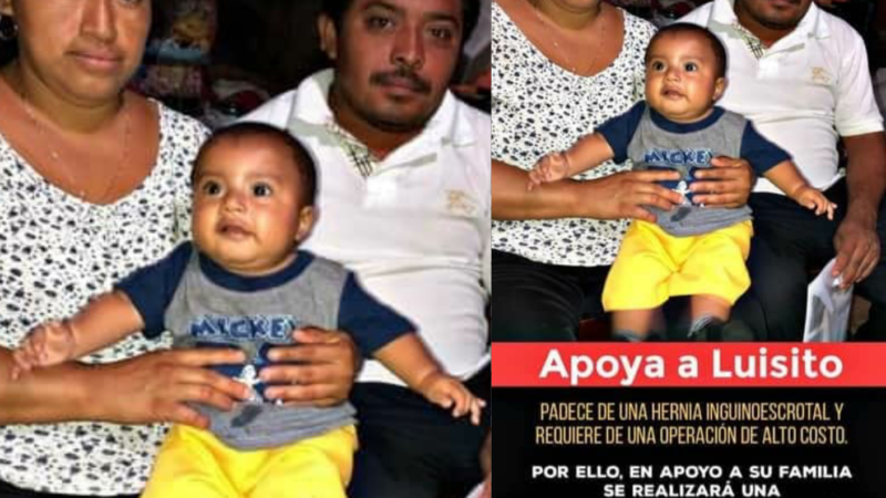 ORGANIZARAN EN TEMOZON UNA KERMES PARA RECAUDAR DINERO PARA LA CIRUGÍA DE UN BEBE.