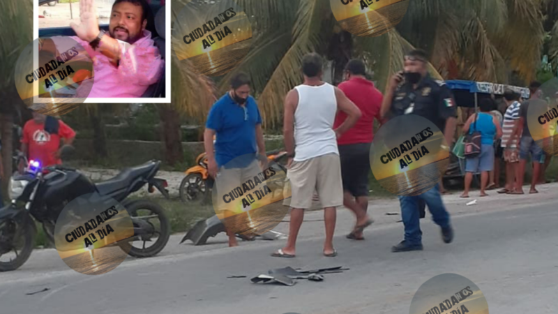 Encubren a un ebrio agente de la SSP, quien atropello a un mototaxista y lo dejo grave