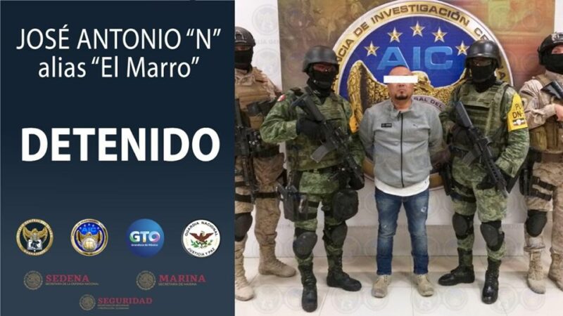 Fuerzas federales captura al marro en Guanajuato. (Breves)