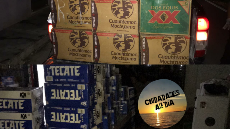 Detuvieron en Cacalchén al policía el chaparro por venta clandestina de cerveza, pero le dan la libre