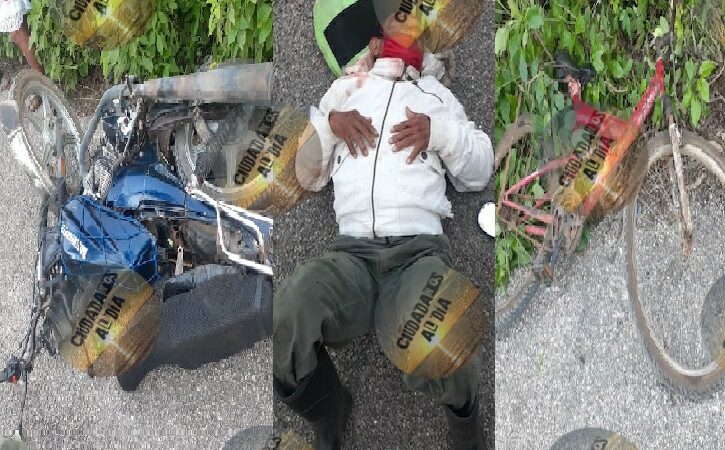 Imprudente chofer atropelló a dos abuelitos y se dio a la fuga en Tizimín