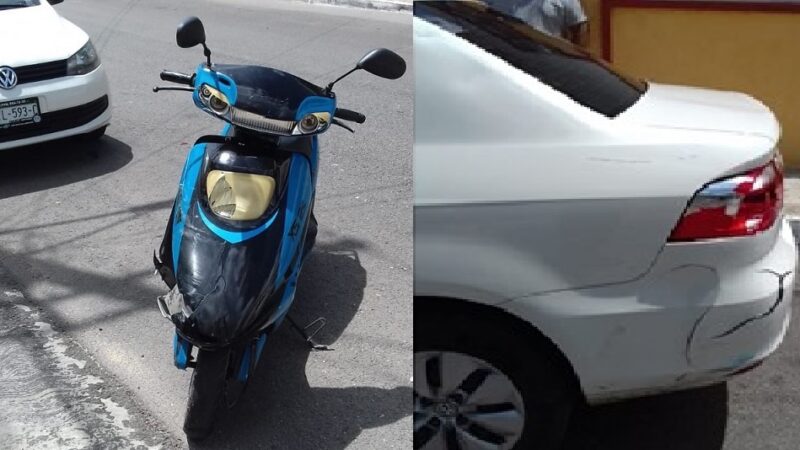 Joven tizimileño choca contra auto estacionado