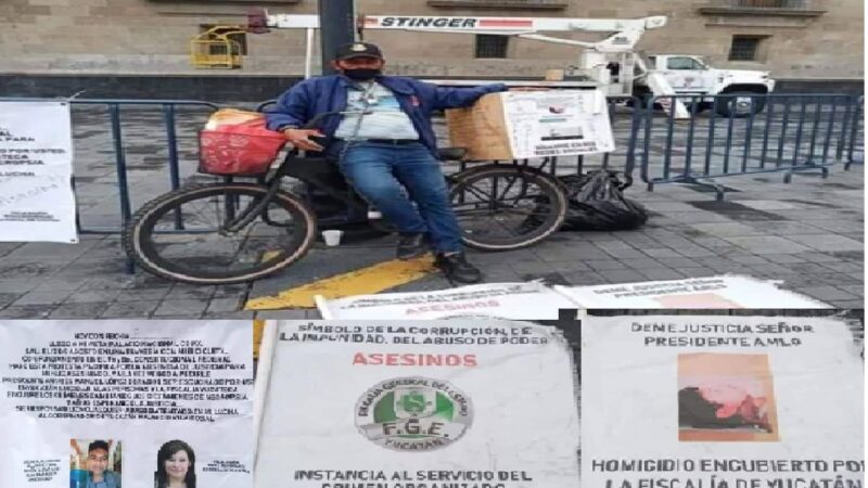 Yucateco se en cadena en palacio nacional y pidió hablar con López Obrador