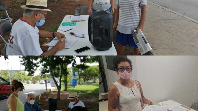 Los yucatecos si respondieron y firmaron para enjuiciar a ex presidentes de la república, dice Mario Mex