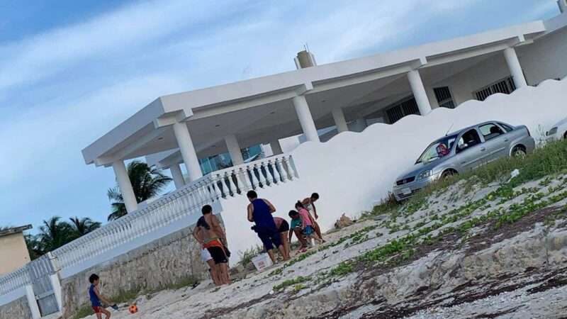 Alcalde telchaqueño le vale el Covid-19, permite el ingreso a turistas y después los exhibe por dejar su basura