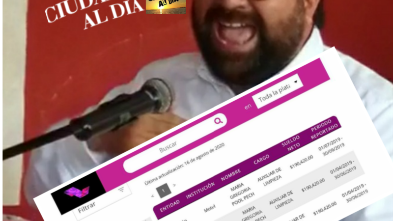 La auxiliar de limpieza del alcalde de Motul gana más que el presidente de la república