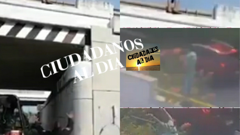 Un hombre intentó suicidarse saltando de un puente, un policía frustra el suicidio