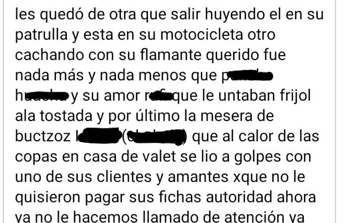 Denuncia presuntos actos inmorales del nuevo director de la policía de Dzilam González