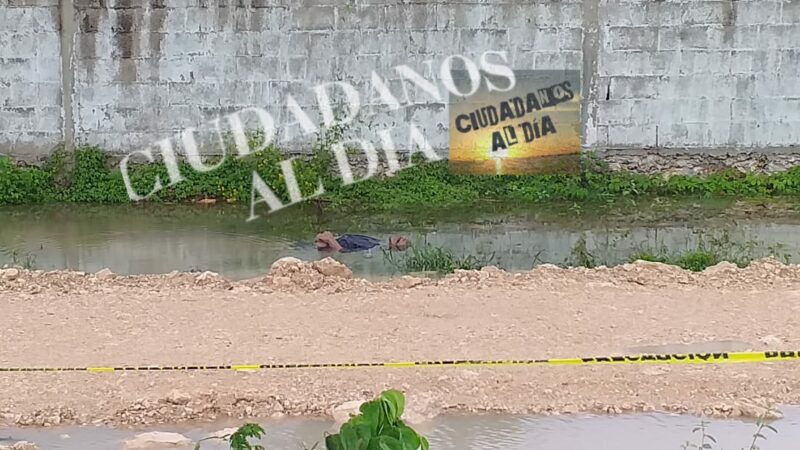 Encuentran cadáver dentro de un charco de agua en la vía Hunucmá – Sisal
