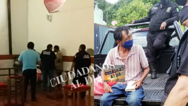 Una voz le dice que valla al templo de Seyé a orar, pero fue desalojado