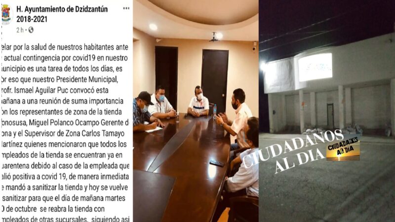 Un Donosusa en Dzidzantún no hará cuarentena luego que una empleada dio positivo a COVID-19