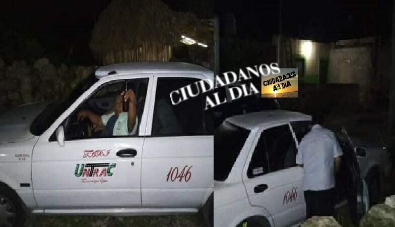 Ebrio y a bordo de un taxi el secretario de Tixcacalcupul puso en peligro la vida de ciudadanos