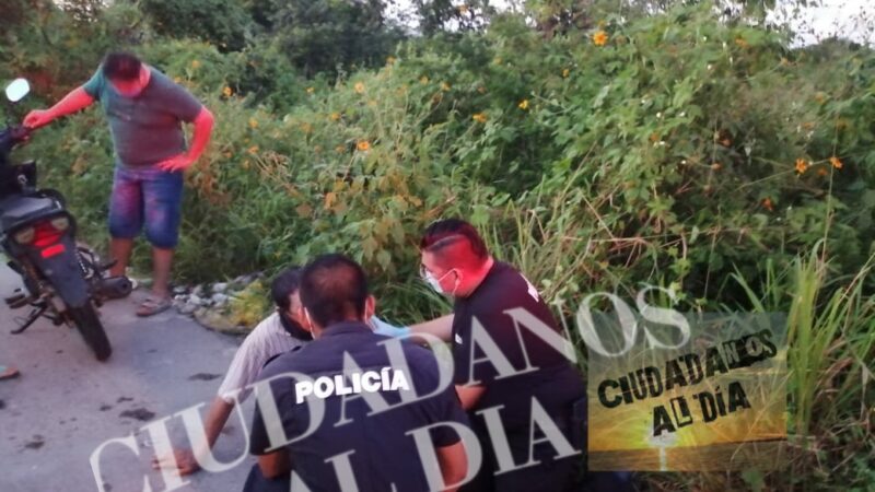 El chofer de una camioneta atropelló y lesionó a un motociclista en Motul y se dio a la fuga