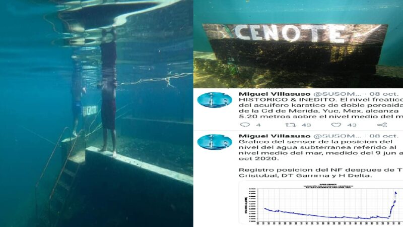El manto acuífero sube más de 5 metros sobre el nivel del mar
