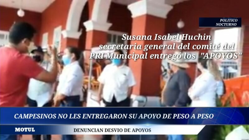 Productores de Motul no recibieron sus apoyos completos del programa peso a peso