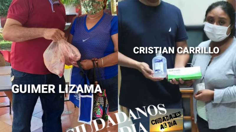 Duelo político en Dzilam Gonzales, uno reparte medicamentos y el otro, carne de pollo