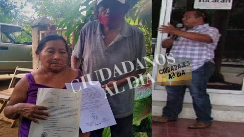 Dos abuelitos por solicitar un apoyo de vivienda, funcionarios de Peto le quitaron su casa