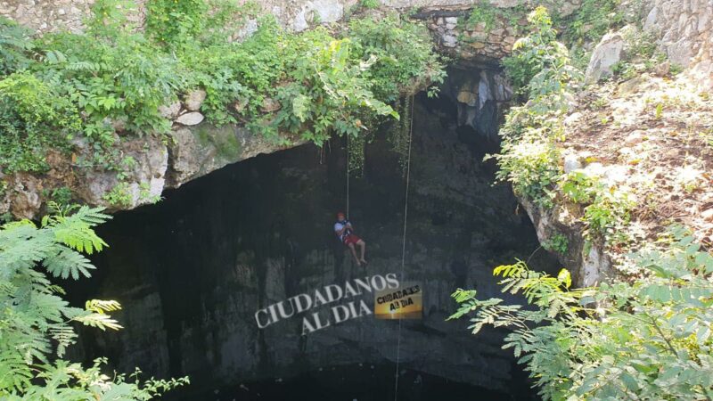 Sexagenario muere ahogado en un cenote en Tesoco, Valladolid