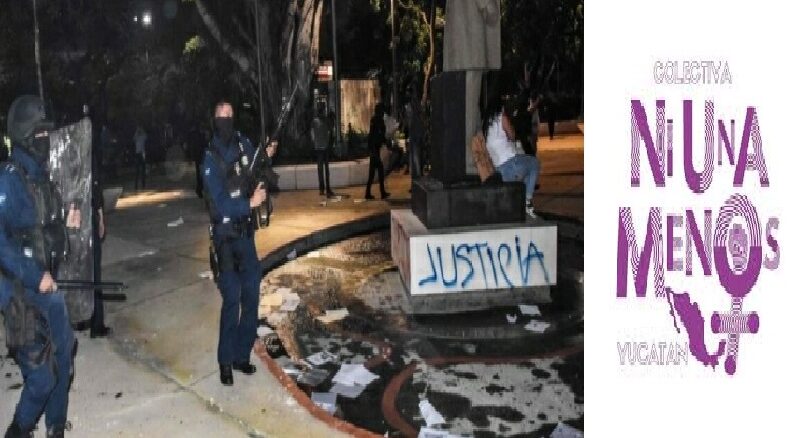 Grupo Ni una Menos convocó a un plantón en la plaza grande por hechos violento en Cancún