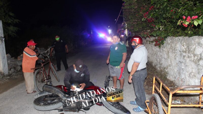 El Chupa Cabra de Dzidzantún al suelo por culpa de un perro