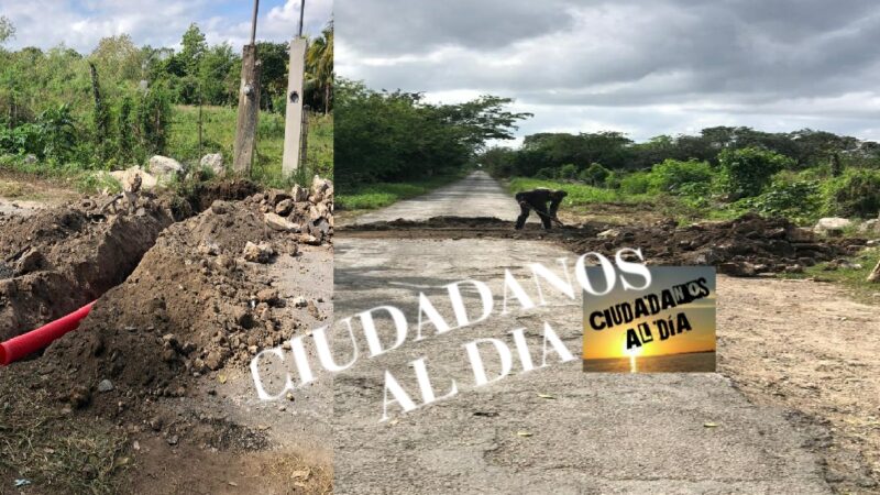 Le decomisan una retroexcavadora y le cobran una buena multa por romper una carretera en Motul