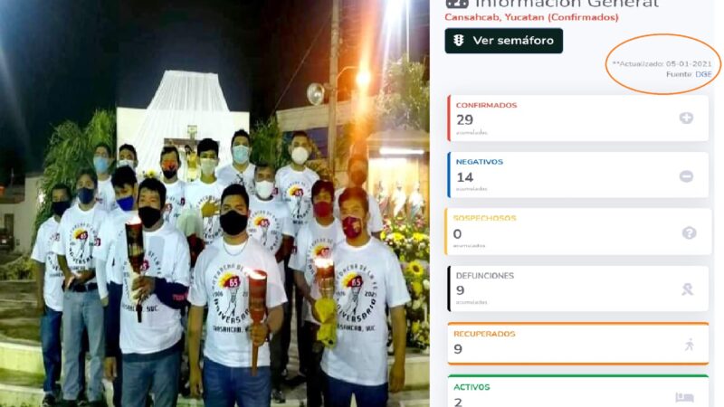 Tres muertos por COVID-19 y dos activos en Cansahcab, el alcalde sigue permitiendo reuniones