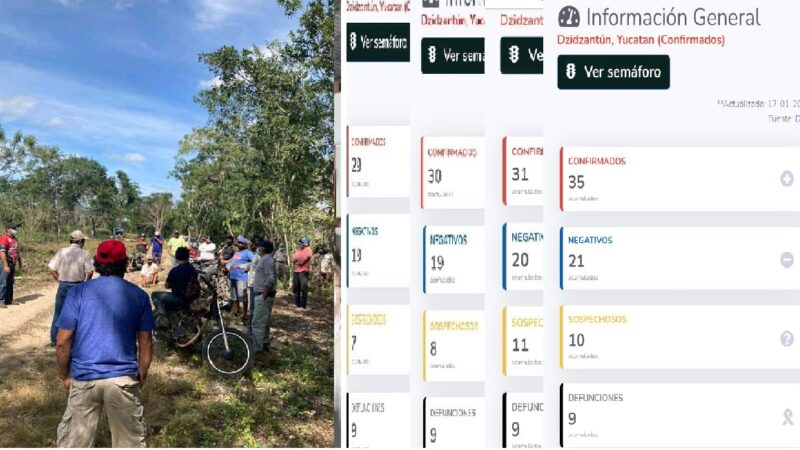 Nuevo rebrote de COVID-19 en Dzidzantún, hoy se reportó otros cuatro positivos