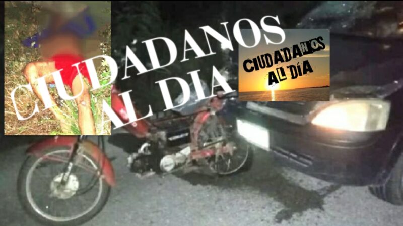 El “Luna” atropelló y mató a un motociclista en la vía Yobaín- Sinanché