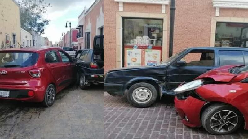 Imprudente mujer chocó su i10 contra un taquero en Valladolid