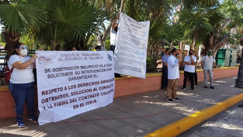 Maestros vallisoletanos del ITSVA exigieron sean restituidos a sus trabajos