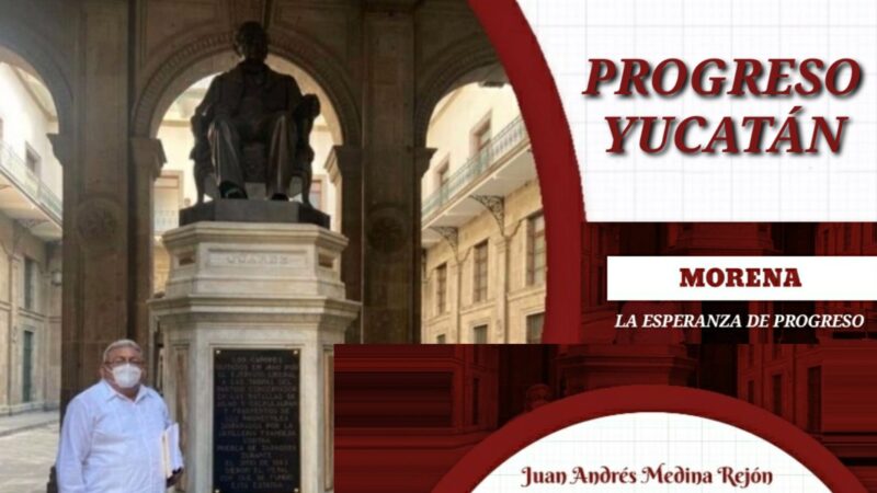 El Lic. Juan Medina precandidato por “Morena” a la alcaldía de Progreso.