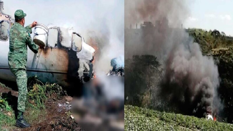 Se desploma avioneta en Veracruz; al menos hay 2 muertos