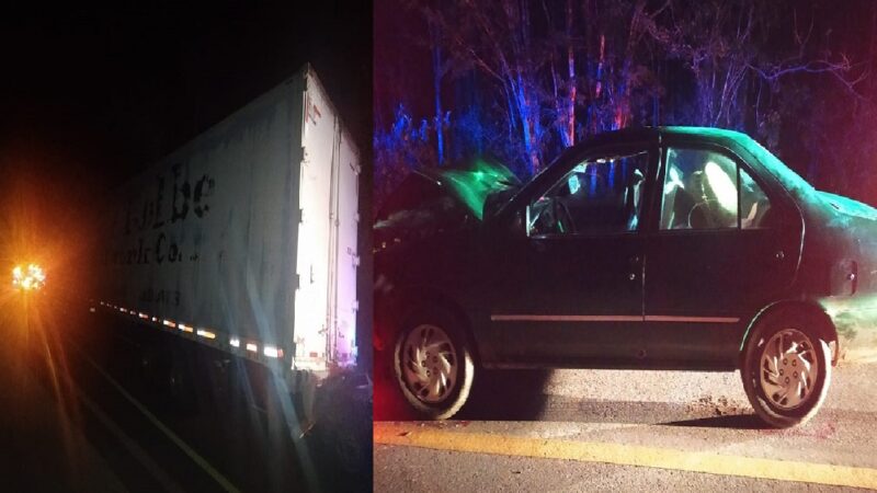 Acelerado conductor choca contra una patrulla de Tixcacalcupul y provoca una carambola