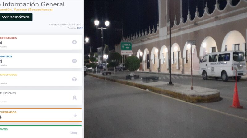 Dos positivos y un muerto por COVID-19, en tan solo tres días en Dzidzantún
