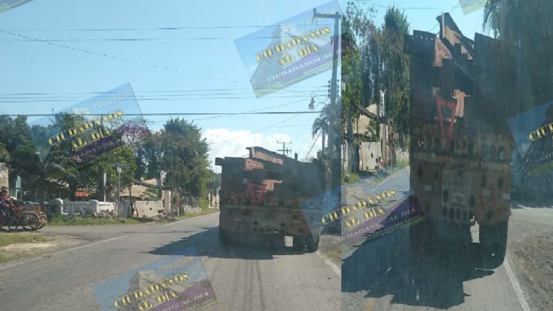 Desmantelan patrimonio de la comuna de Dzidzantún, el alcalde vendió la estructura de un domo