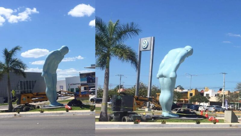 La Avenida República De Corea sede del monumento el “Greetingman”