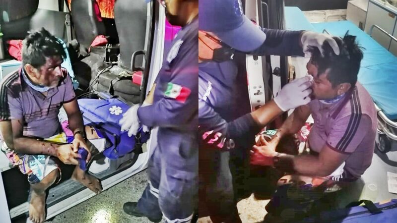 Motociclista ebrió derrapa y se lesiona en la vía Dzidzantún-Santa Clara