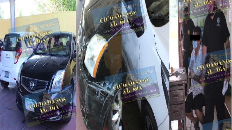 La policía de Cansahcab encubre accidente de tránsito y guarda información de un presunto robo