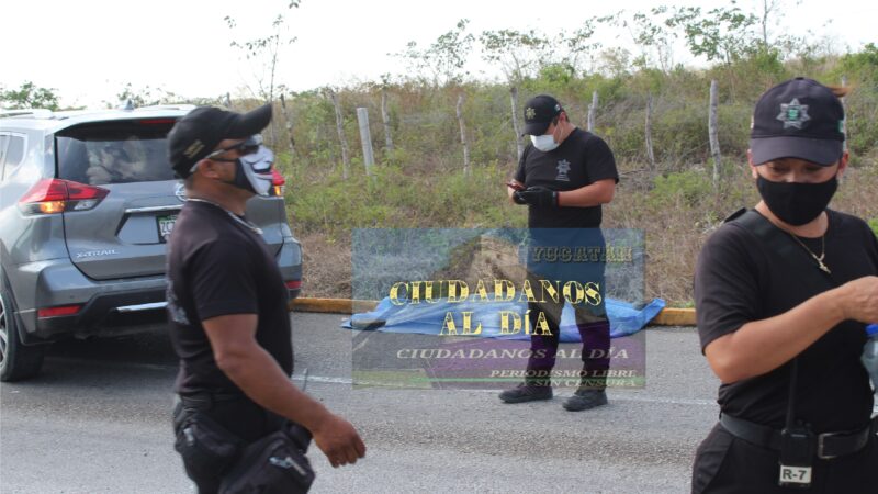 Choca y mata a un motociclista en el mortal entronque Suma- Cansahcab