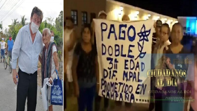 El PAN nos dio un apoyo, el PRI no los quito dicen abuelitos de San Francisco y Dzidzantún