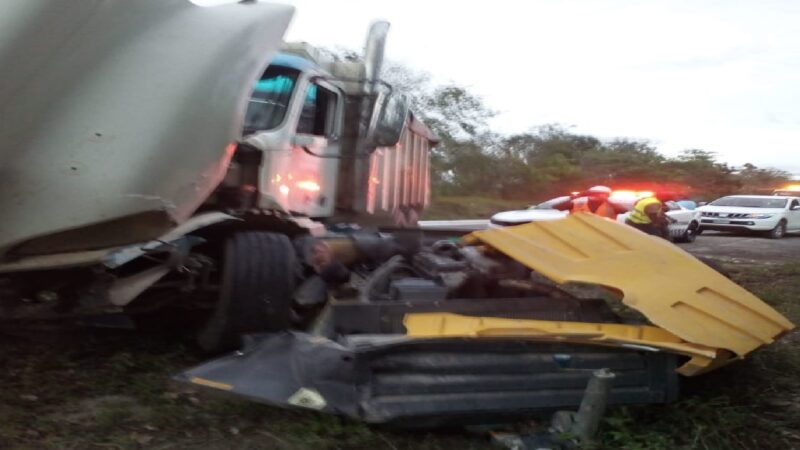 Segundo volquete que se accidenta en menos de 24 horas en la vía Mérida- Cancún