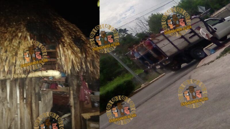 Intentan quemar una casa en Pop, culpan a grupo de choque del alcalde del Tixcacalcupul